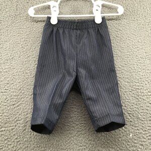 Andrew Fezza Boy's Pinstripe Dress Pants Blue 3 - 6 M